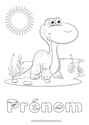 Dessin gratuit Dinosaures Animal