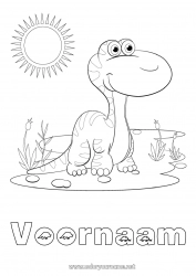 Gratis tekening Dinosaurussen Dier
