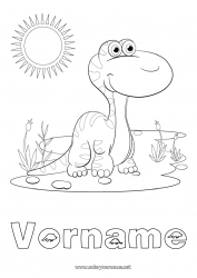 Kostenlose Zeichnung Dinosaurier Tier