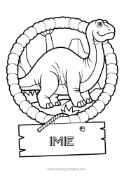 Rysunek za darmo Dinozaury Zwierzę