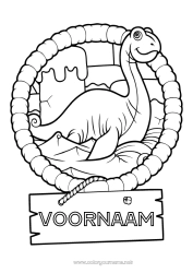 Gratis tekening Dinosaurussen Dier