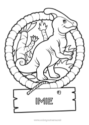 Rysunek za darmo Dinozaury Zwierzę