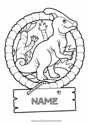 Free coloring Dinosaurs Animal