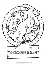 Gratis tekening Dinosaurussen Dier