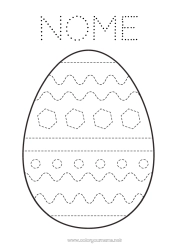 Desenho grátis Primavera Atividades para Crianças Ovos de Páscoa Páscoa Ovo de Páscoa Grande Desenhos para colorir fáceis Rastreie e Pinte