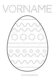Kostenlose Malvorlage Frühling Kinderaktivitäten Ostereier Ostern Großes Osterei Einfache Ausmalbilder Spur und Male