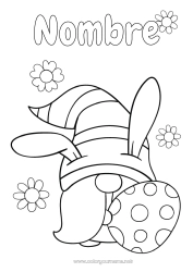 Dibujo libre Gnomo Huevos de Pascua Pascua de Resurrección