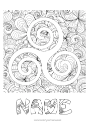 Colouring to customise Mandala Clover Ireland St Patrick's Day Triskelion Celtic