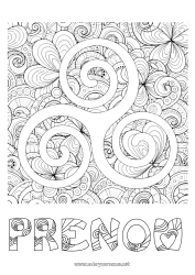 Coloriage à personnaliser Mandala Trèfle Irlande Fête de la Saint Patrick Triskell Celtique