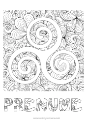 Pagină de colorat personalizată Mandala Trifoi Irlanda Sărbătoarea Sfântului Patrick Triskell Celtic