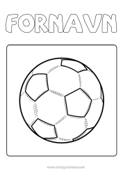 Gratis fargelegging Fotball Fotball Sport Enkle fargelegginger Lagidrett