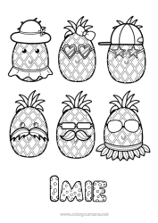 Rysunek za darmo Ananas Owoce