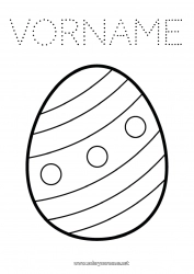 Kostenlose Malvorlage Kinderaktivitäten Ostern Großes Osterei Einfache Ausmalbilder