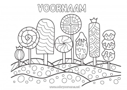 Gratis tekening Taart Voedsel Lekkernijen, zoetigheden IJs Lolly Marshmallows