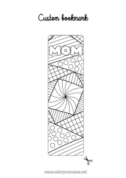 Child coloring page Mandala Bookmark Complex coloring pages Geometric shapes