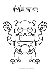 Free colouring Robot