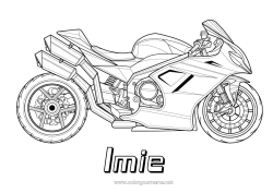 Rysunek za darmo Pojazdy Motocykl Pojazdy dwuśladowe