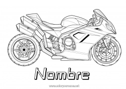 Dibujo libre Vehículos Moto Vehículos de dos ruedas