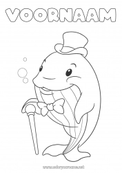Gratis tekening Walvis Dier Zeedieren