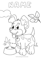 Free colouring Dog Animal Dogs and cats