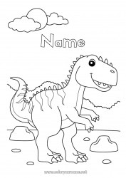 Free drawing Dinosaurs Animal Tyrannosaurus