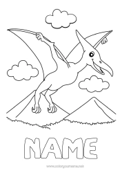 Free colouring Dinosaurs Animal