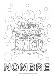 Dibujo libre Vela Tarta Cumpleaños