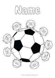 Free colouring Football Football Sport Team sports Footballer