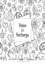 Colouring to customise Calm And Zen Positive