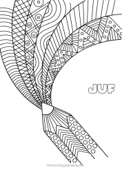 Gratis kleurplaat Rustig en zen Kunst Mandala Kleurpotlood Zentangle Potlood Schoolbenodigdheden Schrijfkaften