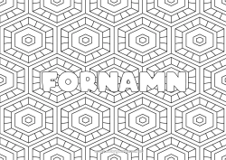 Gratis färgläggning Lugn och zen Mandala Utsmyckat namn