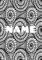 Free drawing Calm and zen Art Mandala Decorated name Zentangle