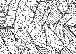 Gratis tegning Rolig og zen Kunst Dekoreret navn