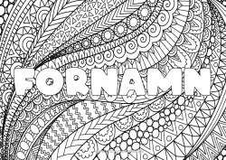 Gratis teckning Lugn och zen Konst Mandala Utsmyckat namn Zentangle