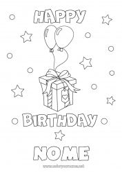 Disegno gratuito Caramelle Regali Compleanno