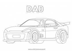 Child coloring page Vehicles Car Racing car Cars, vans, and motorhomes Racing vehicles and tracks