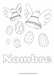 Dibujo libre Campana Huevos de Pascua Pascua de Resurrección