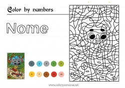 Colorazione gratuita Veicoli Colorare per numeri Attività per Bambini Animale Koala Monopattino Disegni intermedi Altri animali del mondo Veicoli a due ruote