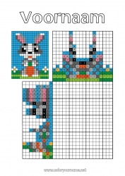 Gratis kleurplaat Activiteiten voor Kinderen Dier Intermediaire kleurplaten Picross nonogram