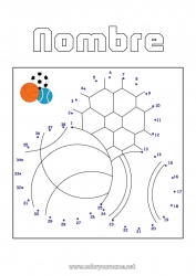 Dibujo libre Fútbol Balón de fútbol Número Globos Actividades para niños Une los puntos Baloncesto Dibujos fáciles para colorear Deportes en equipo