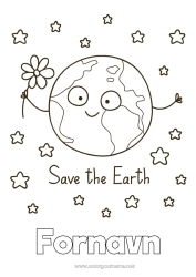 Gratis tegning Blomster Geografi Rom Planeter og solsystemet Stjerner Jord Jordens dag Astronomi