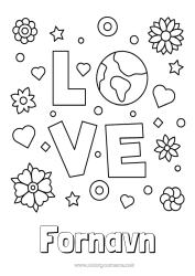 Gratis fargelegging Blomster 