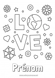 Coloriage gratuit Fleurs 