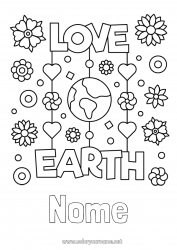 Disegno gratuito Fiori Terra Giorno della Terra