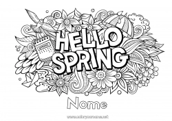 Disegno gratuito Primavera Simboli