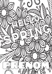 Coloriage gratuit Fleurs Printemps