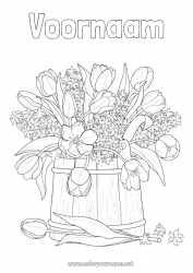 Gratis tekening Bloemen Lente Tulp Hyacint