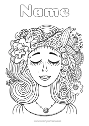 Free colouring Flowers