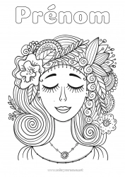 Coloriage gratuit Fleurs