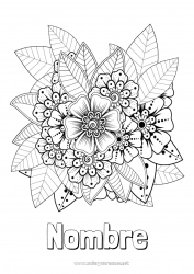 Dibujo libre Flores Arte Flor de mehndi